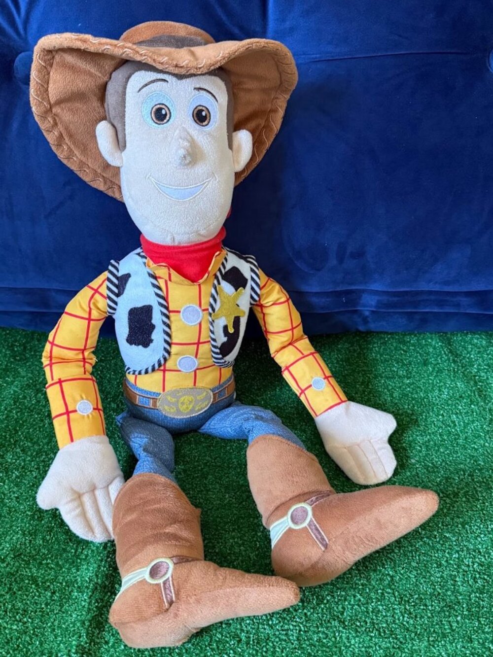 Disney Pixar Woody Plush Doll 25" Toy Story Cowboy Stuffed Toy Large Soft